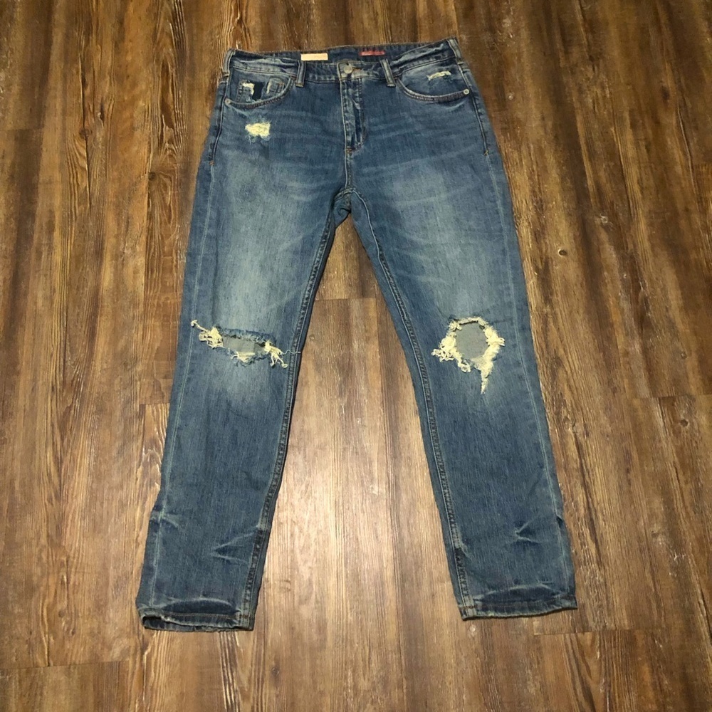 Pilcro Jeans Women's 27 Slim Boyfriend Relaxed Distressed High Rise Denim
